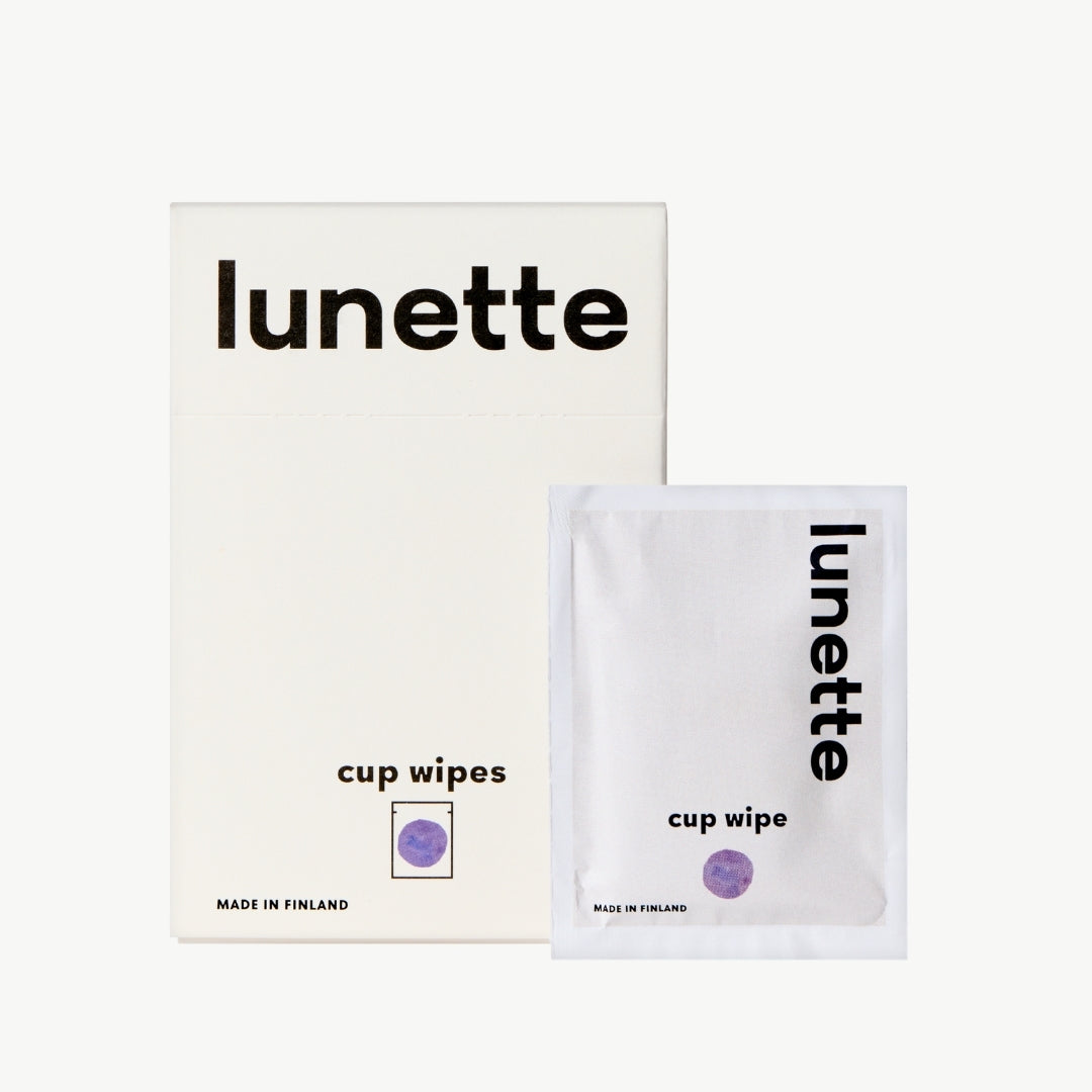 Lunette Cup Wipes 20 pack