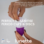 Lunette Cup Wipes 20 pack