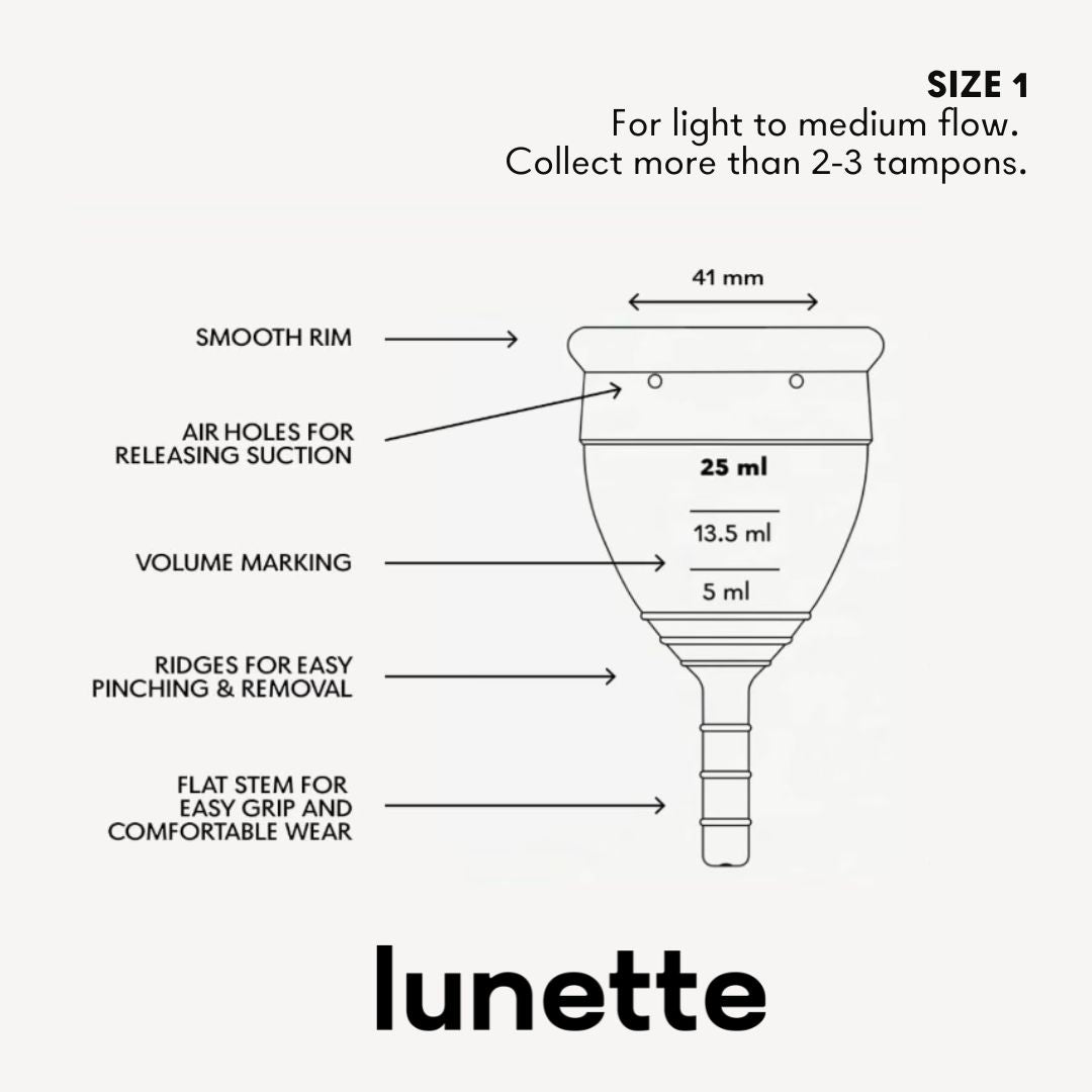 Lunette Period Cup Violet Size 1 & 2