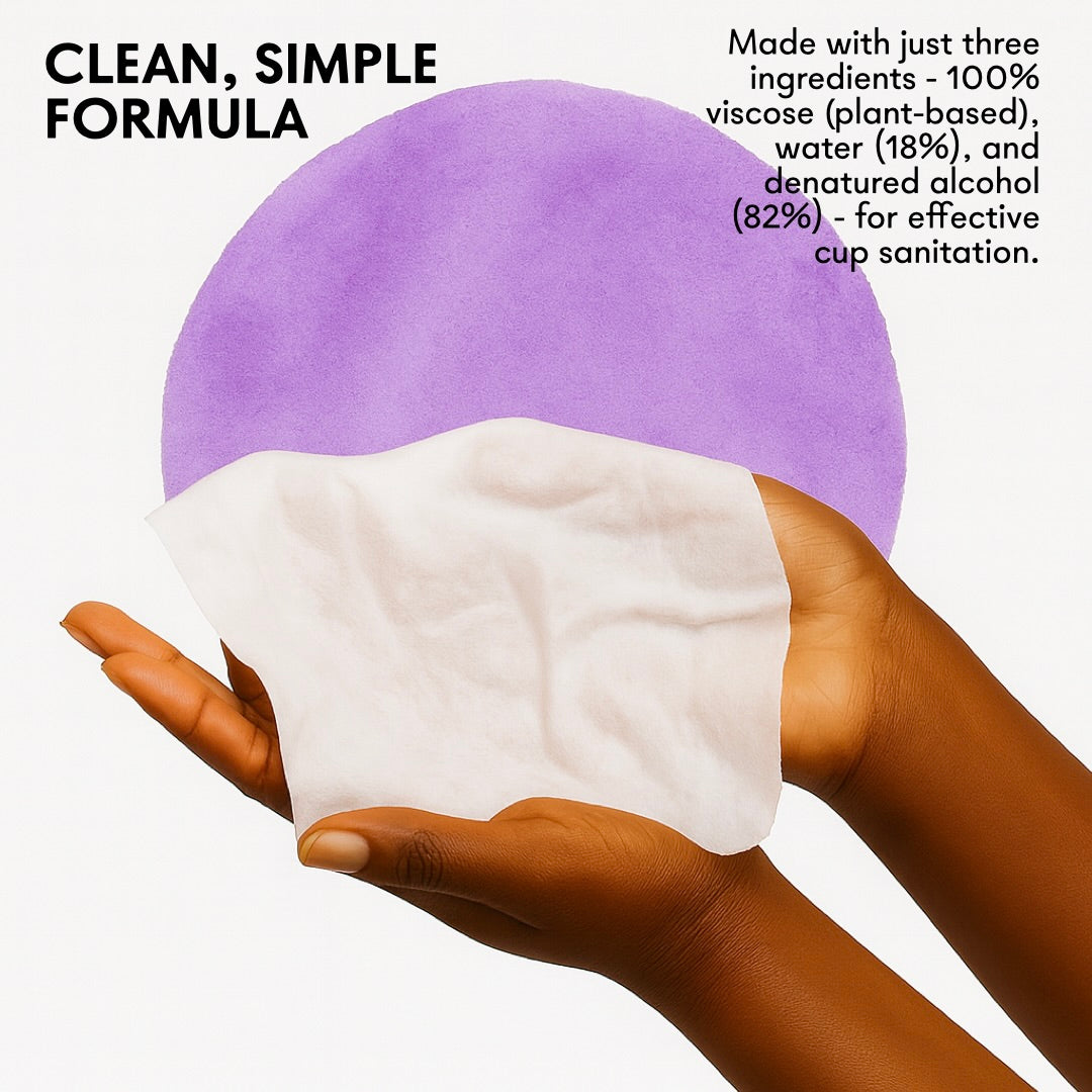 Lunette Cup Wipes 10 pack 50% off