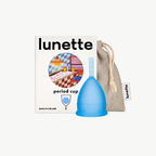 Coupe menstruelle Lunette, bleue