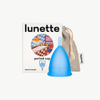 Coupe menstruelle Lunette, bleue