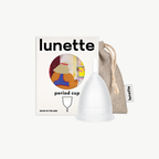 Coupe menstruelle Lunette, transparente