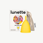 Coupe menstruelle Lunette, jaune