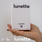 Lunette Cup Wipes 20 pack