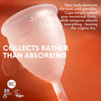 Lunette Period Cup Pink Size 1 & 2