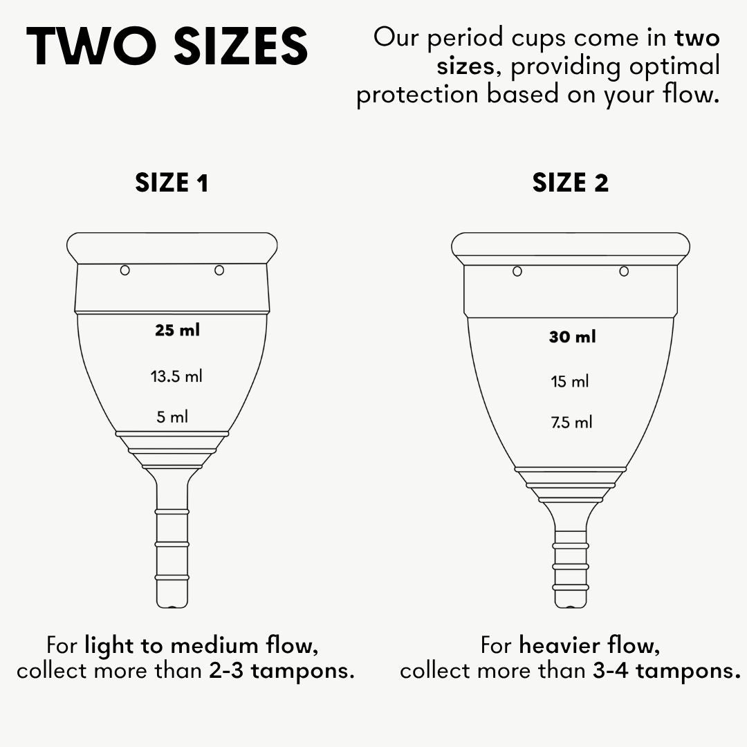 Lunette Period Cup Pink Size 1 & 2