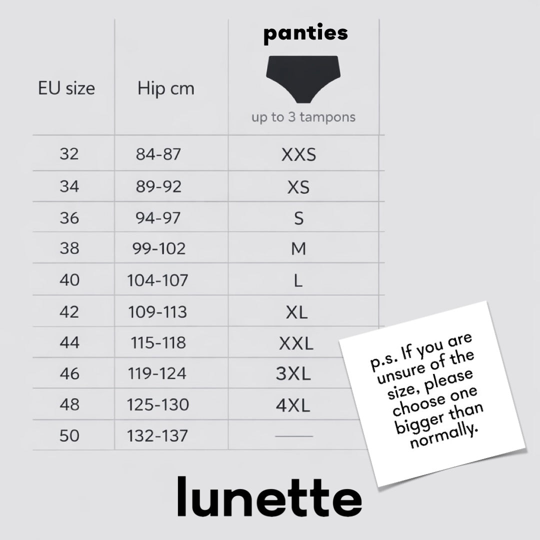 Monki x Lunette period panties.
