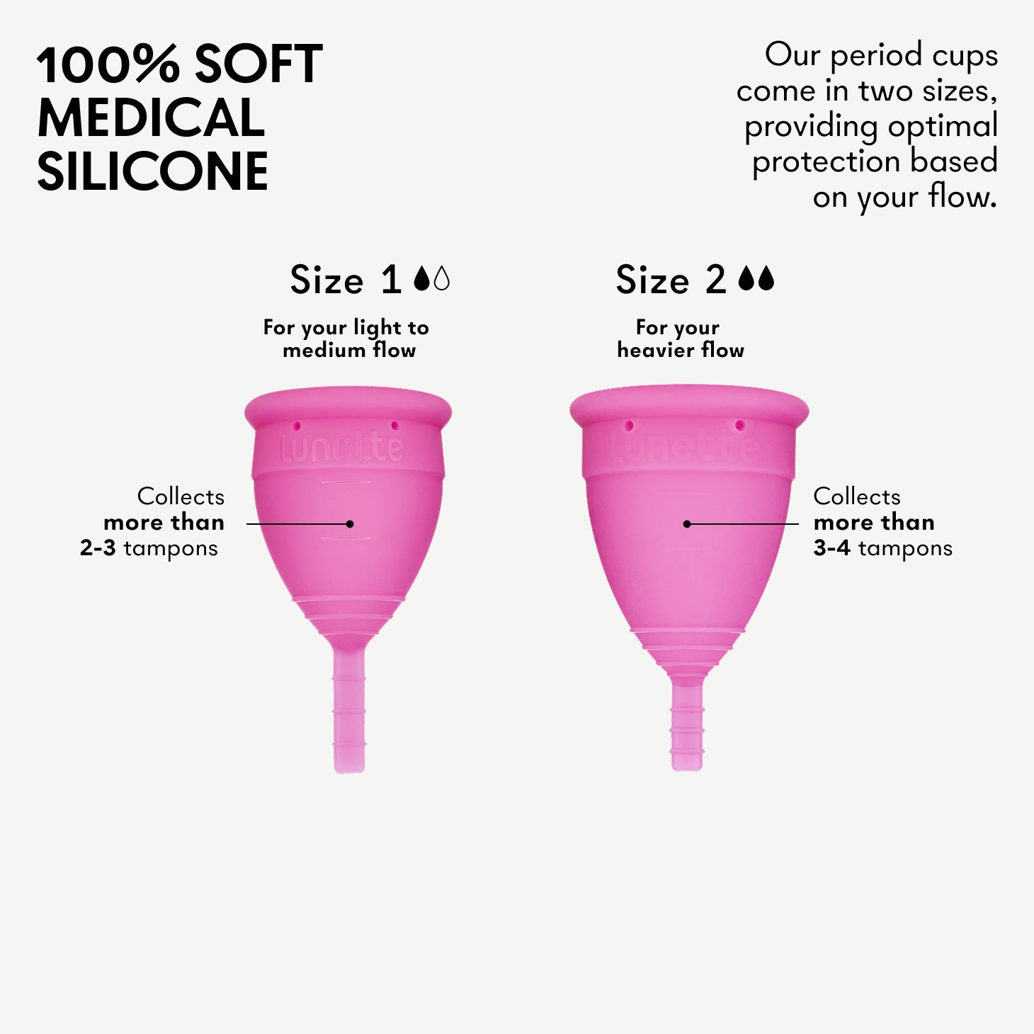 Lunette Period Cup Violet Size 1 & 2