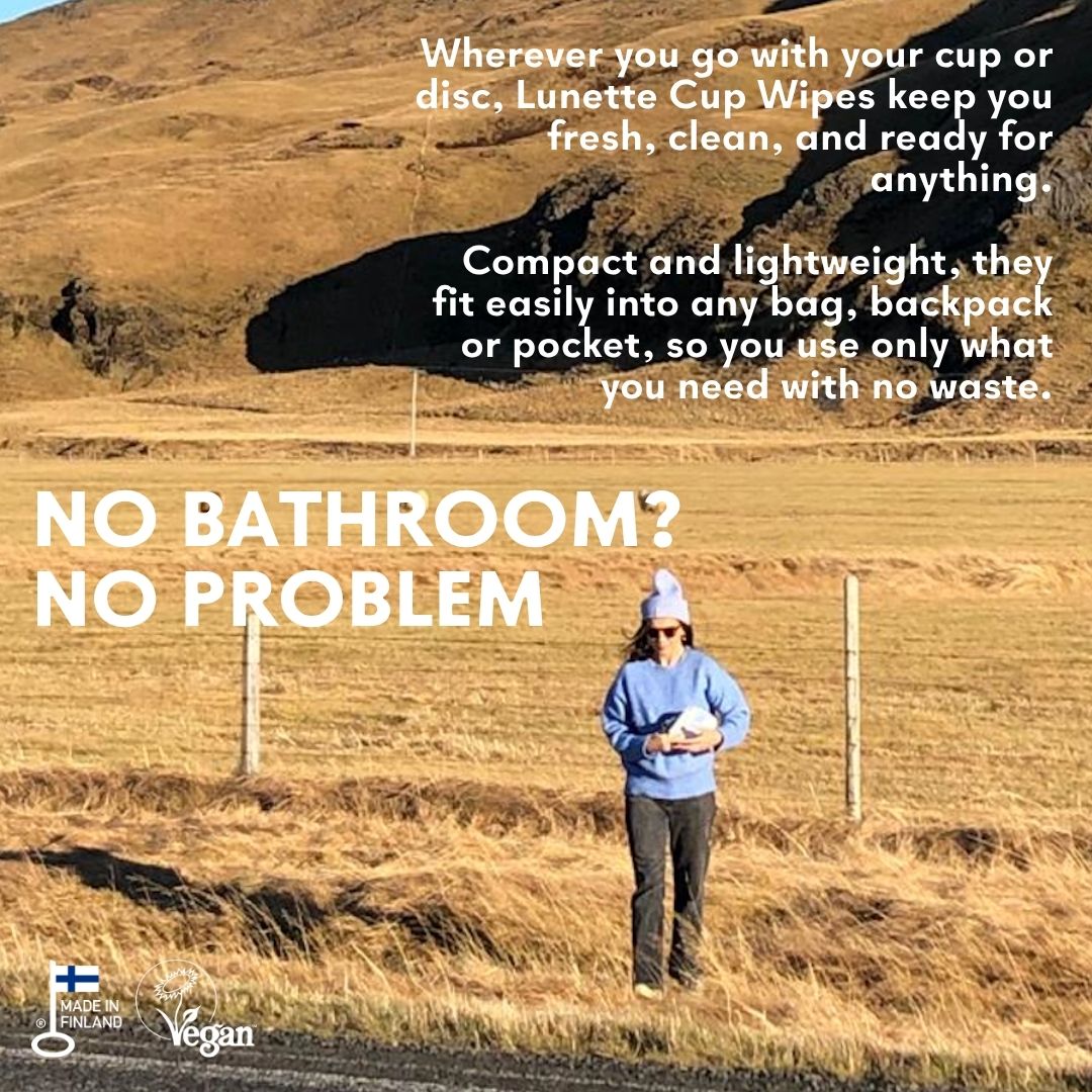 Lunette Cup Wipes 20 pack