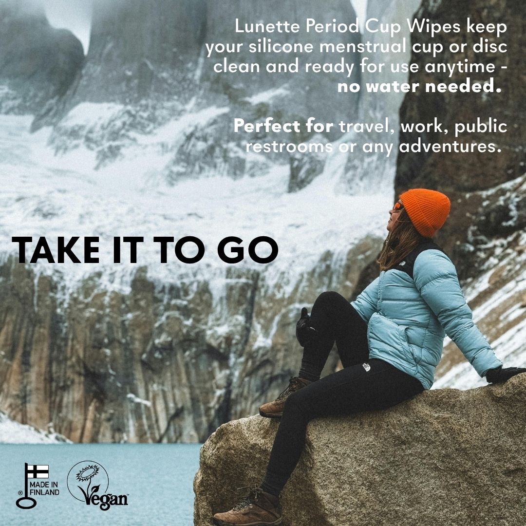 Lunette Cup Wipes 20 pack