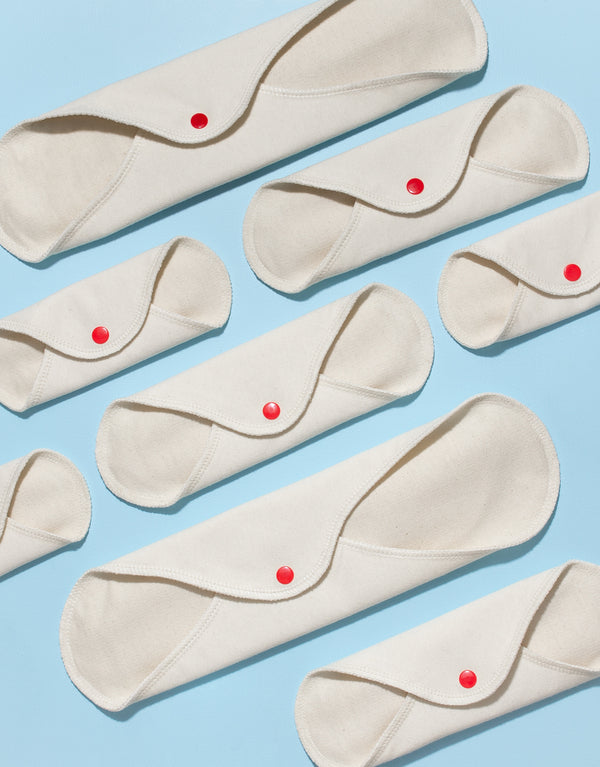 Lunette reusable period pads.